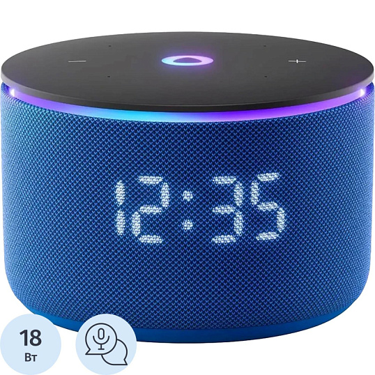 Умная колонка Яндекс Станция Мини 3 Про, Zigbee, синий (YNDX-00059BLU)