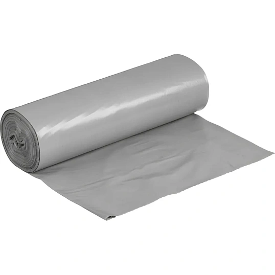 Мешки для мусора ПВД+добавка 240л 55мкм 10шт/рул серые 110х150см