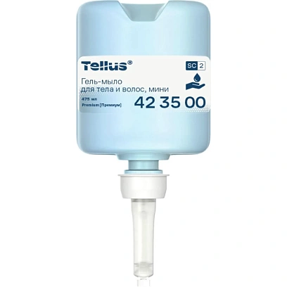 Картридж с жидким гель-мылом Tellus Premium SC2 д/тела и волос 475мл_423500
