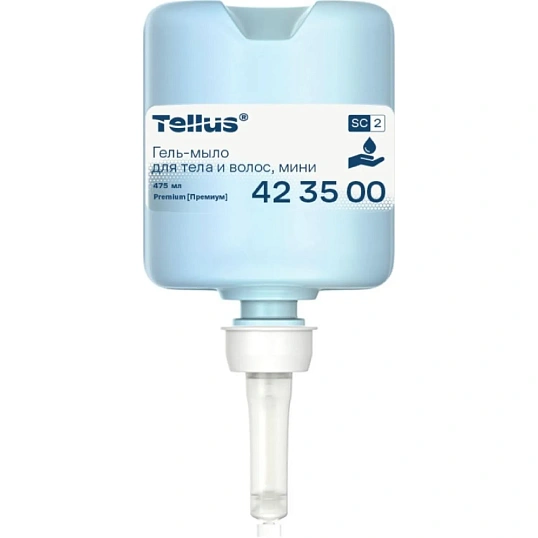 Картридж с жидким гель-мылом Tellus Premium SC2 д/тела и волос 475мл_423500