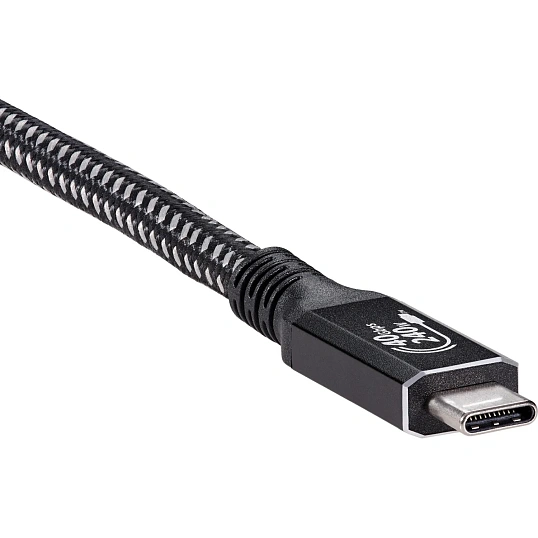 Кабель USB4 TypeCM/CM 8K@30Hz, 40GBps, PD 240W, медь Telecom 3м <TUS840-3M