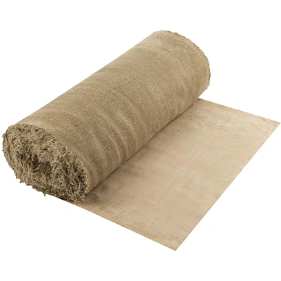 Полотно техническое Мешковина джут/лен 240г/м2, 110см +-2/ 100м