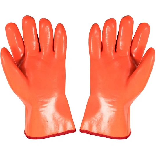 Перчатки защитные нефтеморозостойкие ПВХ утепленные р-р 10 манжет раструб
