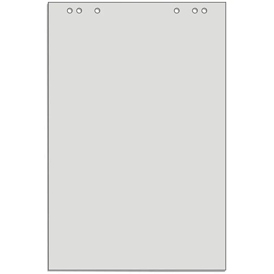 Бумага для флипчартов Attache Economy ECO 600х900 20л55-60гр.5 бл/уп