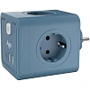 Тройник AGNI 4/220 + 2 USB + 1 Type C,синий(TP-WJ3U4E-C-blue)