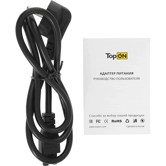 Блок питания TopOn для монитора Acer,Asus, Viewsonic 19V 2.1A 40W черный