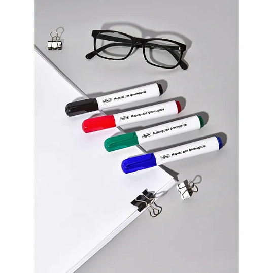 Набор маркеров для флипчартов по бумаге ATTACHE набор 4цв., 2-3мм кругл нак