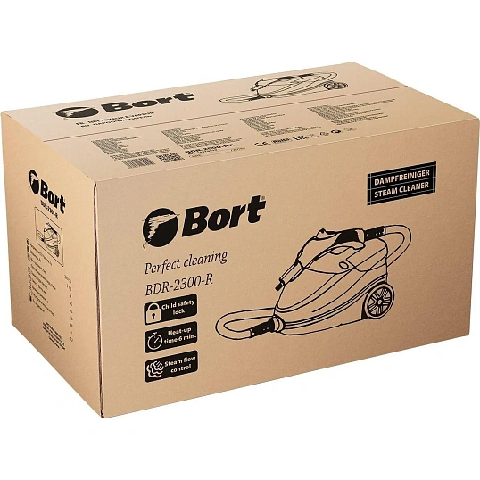 Пароочиститель Bort BDR-2300-R, 2100 Вт