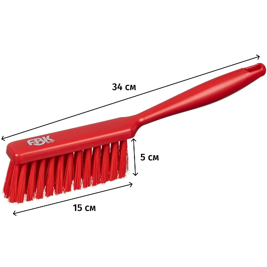 Щетка сметка FBK 340х35мм мягкая красная 10254-3