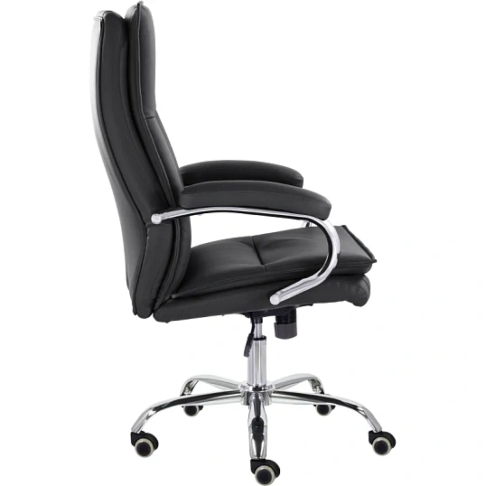 Кресло UP_EChair СН-701 Куба В хром ХДП Ср S-0401 (черный)