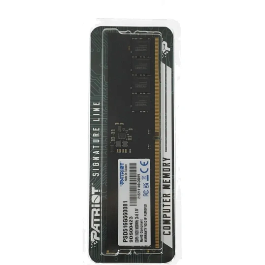 Модуль памяти Patriot DDR5 DIMM 16Gb 5600Мгц(PSD516G560081)