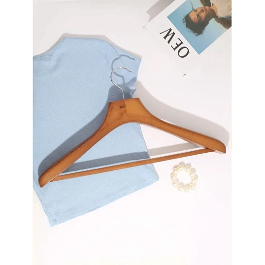 Вешалка-плечики WW_Attache DL0883/LH246 дерев,пер,утолщ,встав р52-54 орех