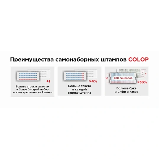 Штамп самонаборный NEW Printer С20/3-Set  3 строк 14х38мм с 1 кассой черный
