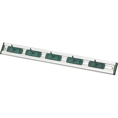 Консоль анод.алюм.,набор: 5 цвет.крючков+цвет.заглушки, 500мм, зел