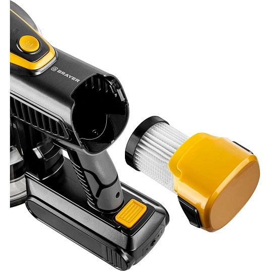 Пылесос BRAYER 4273BR,вертикальный,350Вт,BLDCмотор,всасыв23кПа,0,8л,3реж