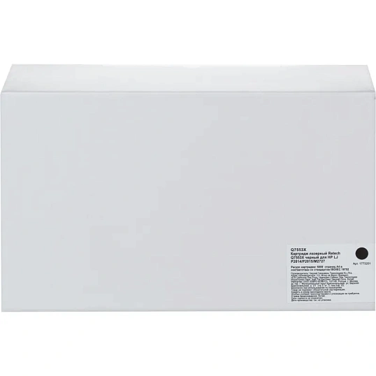 Картридж лазерный Retech Q7553X чер. для HP LJ P2014/P2015/M2727
