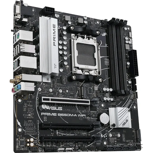 Материнская плата ASUS PRIME B650M-A WIFI, AM5, B650, 4xDDR5, mATX