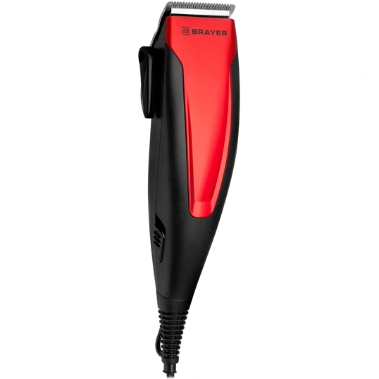 Машинка для стрижки BRAYER 3431BR сетевая. Мощ.15Вт. Стальные лезвия
