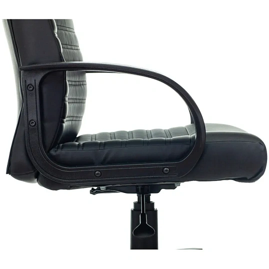 Кресло VB_Echair-657 PU кожзам черный пластик