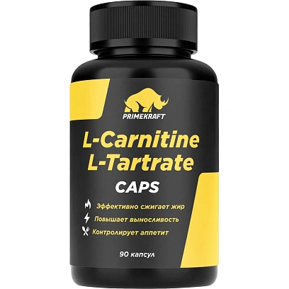 БАД PRIMEKRAFT L-Карнитин L-Тартрат, СППДПП, банка 90 капс