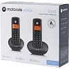 Радиотелефон Motorola DECT E202,цвет Черный), комплект из 2 трубок