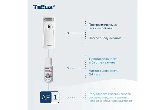 Освежитель воздуха автоматический (диспенсер) Tellus бел аэроз AF1_961100