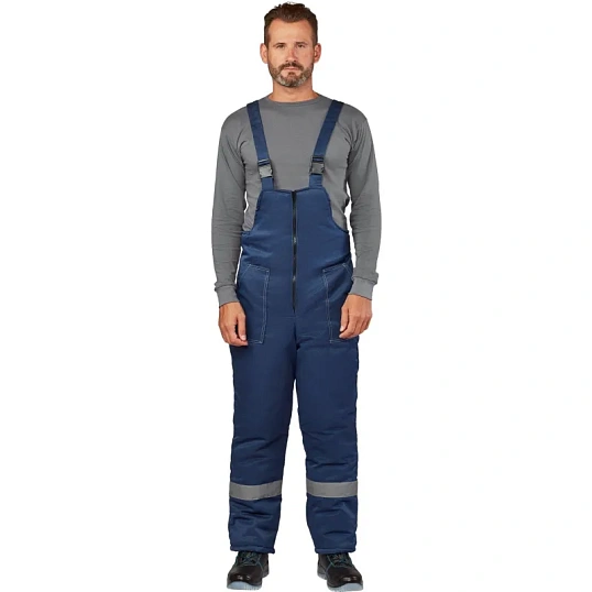 Полукомбинезон рабочий зимний м з32-ПК син смес 56-58 170-176 (Арсенал-СП)