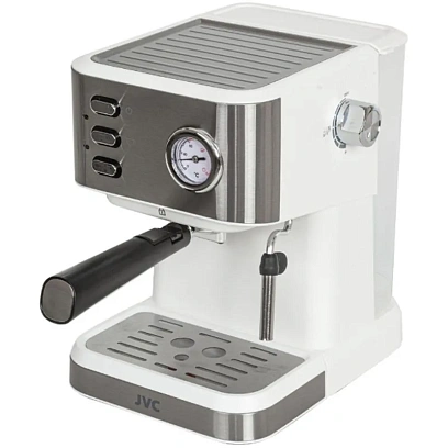 Кофеварка рожковая JVC JK-CF33 white, Мощность 1050 Вт, Давление 20 бар