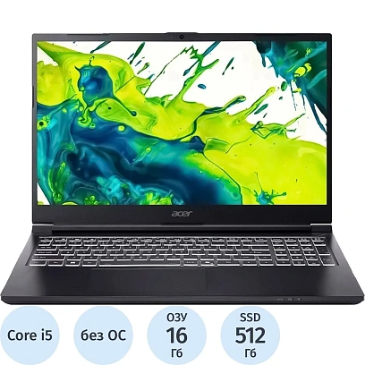Ноутбук Acer Aspire 7(NH.QX6CD.003) i5-13420H/16Gb/512Gb SSD/RTX/15.6/noOS
