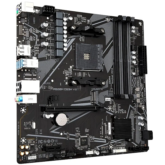 Материнская плата Gigabyte A520M DS3H V2, RTL