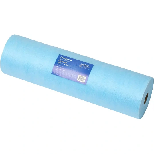 Салфетка в рулоне 40х60, голубой (200шт/упак), SS Стандарт, 10580(1183)