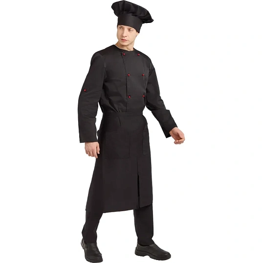 Фартук поварской универсальный черный