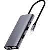 Разветвитель USB RAPOO 10в1 USB-C-PD+HDMI+USB+SD,TF+RJ45+VGA+A XD101-SGRY