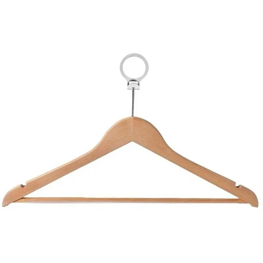 Вешалка-плечики WW_Attache CU3014/LH001-ANTI дер,пер,к/хр,антив,р48-50 нат