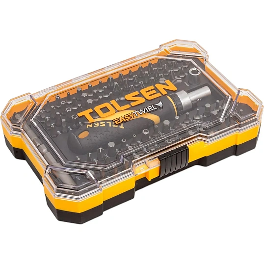 Набор бит 1/4, PH, PZ, Hex, Torx, Slotted, 105 предметов TOLSEN TT20188