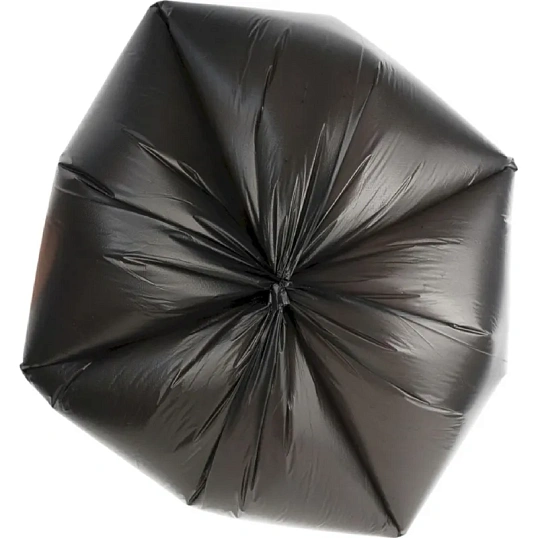 Мешки для мусора ПВД 60л 20мкм 30шт/рул черные 58x68см Элементари