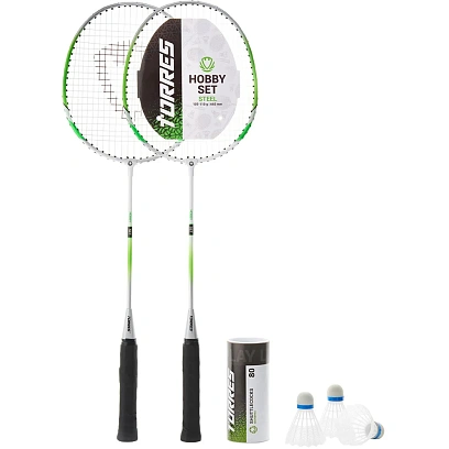 Набор для бадм. TORRES Hobby Set, для начинающ., со струнами, зел., BD23506