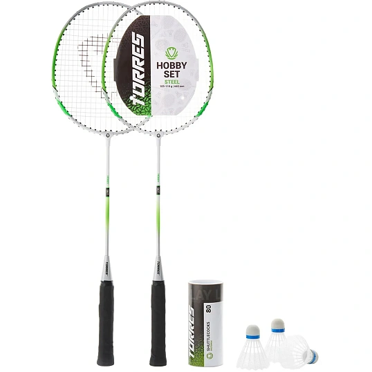 Набор для бадм. TORRES Hobby Set, для начинающ., со струнами, зел., BD23506