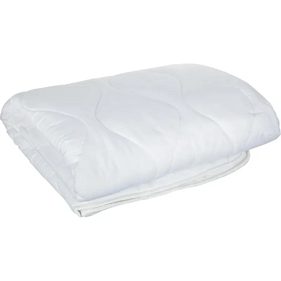 Одеяло Luscan 140х205 стег, кант, 300-350гр/м2 (холлофайбер/микрофибра),бел