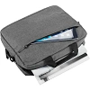 Сумка для документов , ноутбука The First, серая, 38х30х8 см, 6836.10