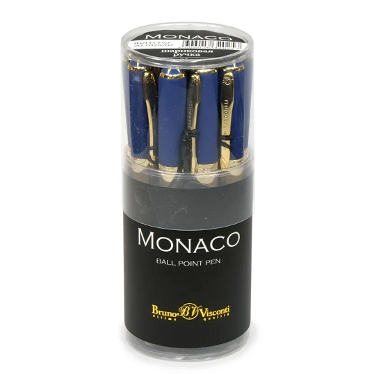 Ручка шариковая неавтомат. MONACO т-син.корп,0,5,син,манж20-0125/07