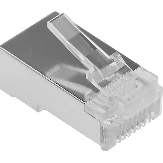 Коннектор TWT TWT-PL45/S-8P8C RJ45 STP 8P8C, универсальный, cat.5e 100шт/уп