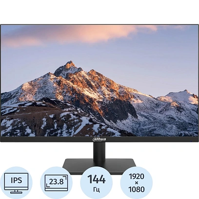 Монитор Dahua 23.8 DHI-LM24-A221Y IPS/HDMI/120Гц/VGA/FHD/черный