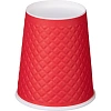 Стакан одноразовый бум двухслойный d-80мм 250мл Waffle Red (25шт/уп)