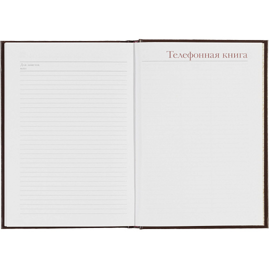 Ежедневник недатированный А5+ Ideal, коричневый 3-122/02
