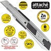 Нож универсальный Attache Selection 18мм,мет.нап.,усил.алюм.корп.,Auto lock