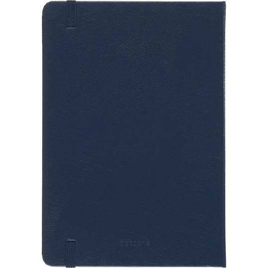 Бизнес-блокнот Attache А5 (148x218 мм), Эссэ,балакр,80л.,резин,клетка,синий