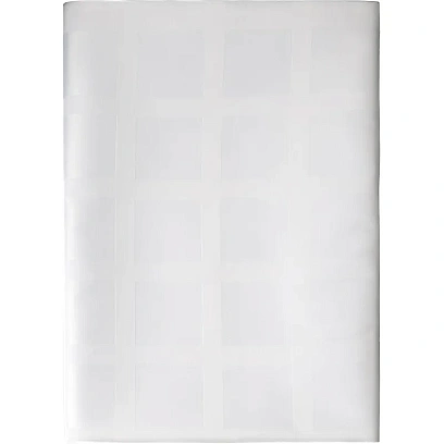 Скатерть Luscan Журавинка 145х145см (88%ПЭ, 12%хлопок) рис квадрат, белый