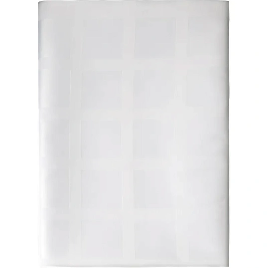 Скатерть Luscan Журавинка 145х145см (88%ПЭ, 12%хлопок) рис квадрат, белый