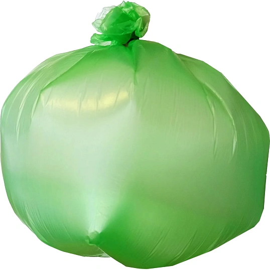 Мешки для мусора ПНД 30л 10мкм 30 шт/рул зеленые 50x60см Luscan Bio